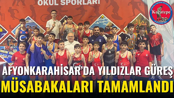 Afyonkarahisar’da Yıldızlar Güreş Müsabakaları Tamamlandı