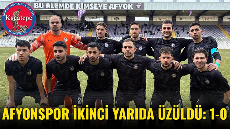 Afyonspor İkinci Yarıda Üzüldü: 1-0