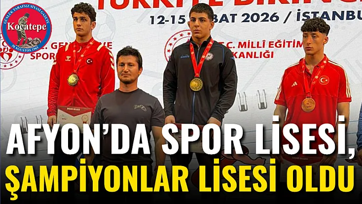 Afyon’da Spor Lisesi, Şampiyonlar Lisesi Oldu