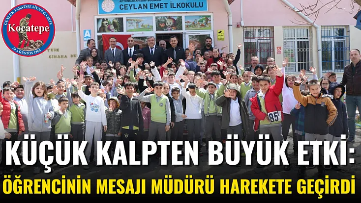 Küçük Kalpten Büyük Etki: Öğrencinin Mesajı Müdürü Harekete Geçirdi