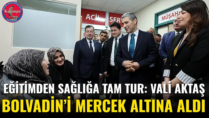 Eğitimden Sağlığa Tam Tur: Vali Aktaş Bolvadin’i Mercek Altına Aldı