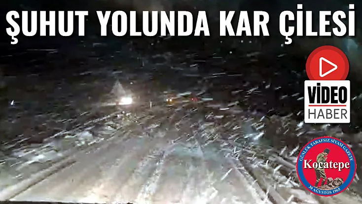 Şuhut Yolu'nda Kar Çilesi
