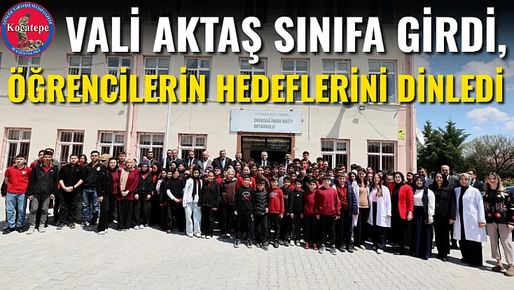 Vali Aktaş Sınıfa Girdi, Öğrencilerin Hedeflerini Dinledi