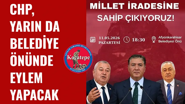 CHP, Yarın Da Belediye Önünde Eylem Yapacak
