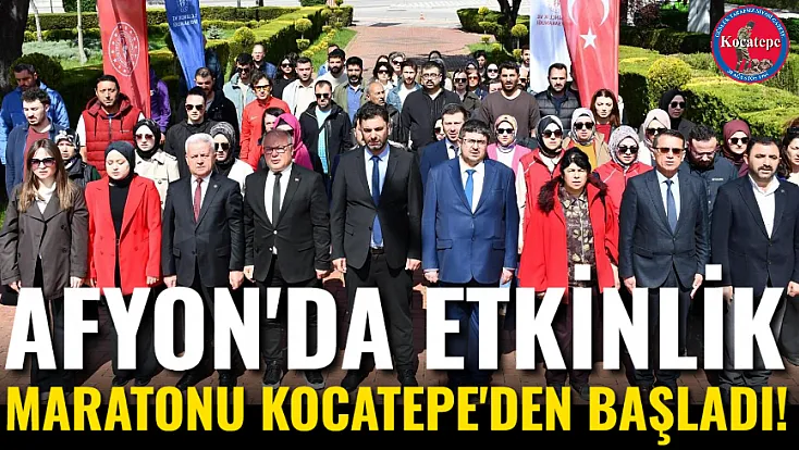 Afyon'da Etkinlik Maratonu Kocatepe'den Başladı!