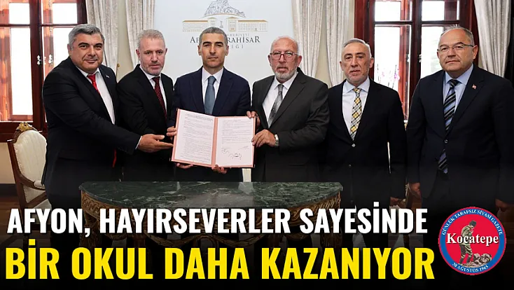 Afyon, Hayırseverler Sayesinde Bir Okul Daha Kazanıyor