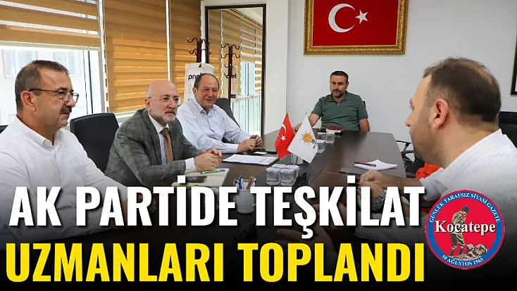 AK Partide Teşkilat Uzmanları Toplandı