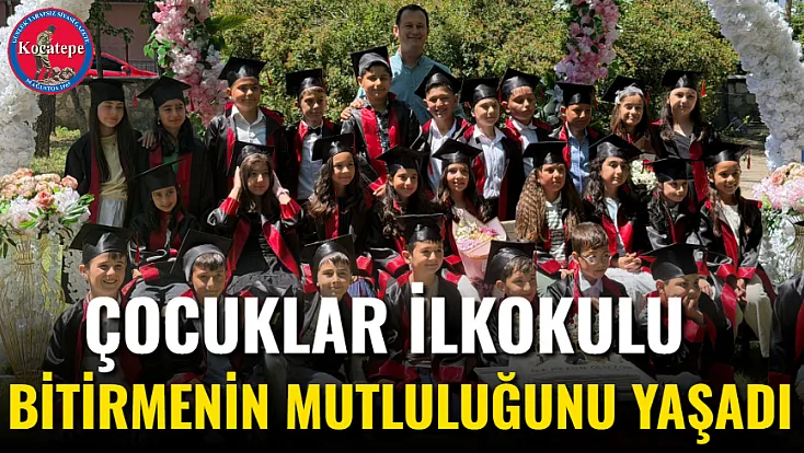 Çocuklar İlkokulu Bitirmenin Mutluluğunu Yaşadı