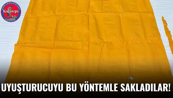 Uyuşturucuyu Bu Yöntemle Sakladılar!