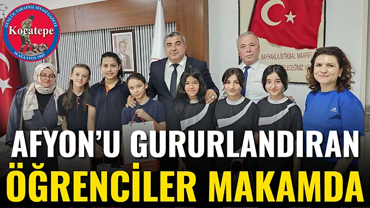 Afyon’u Gururlandıran Öğrenciler Makamda
