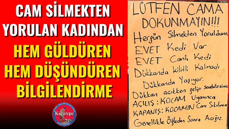 Cam Silmekten Yorulan Kadından Hem Güldüren Hem Düşündüren Bilgilendirme