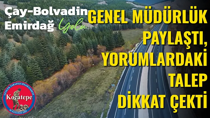 Genel Müdürlük Paylaştı, Yorumlardaki Talep Dikkat Çekti