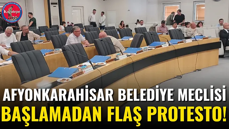 Afyonkarahisar Belediye Meclisi Başlamadan Flaş Protesto!