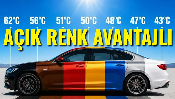 Güneş Altında Açık Renkli Araçlar Avantajlı