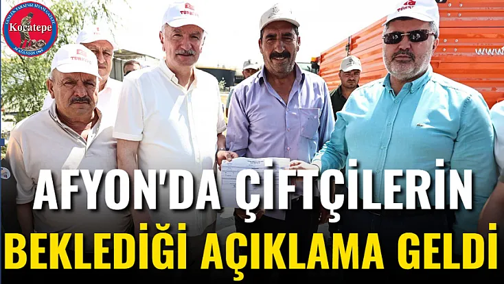 Afyon'da Çiftçilerin Beklediği Açıklama Geldi