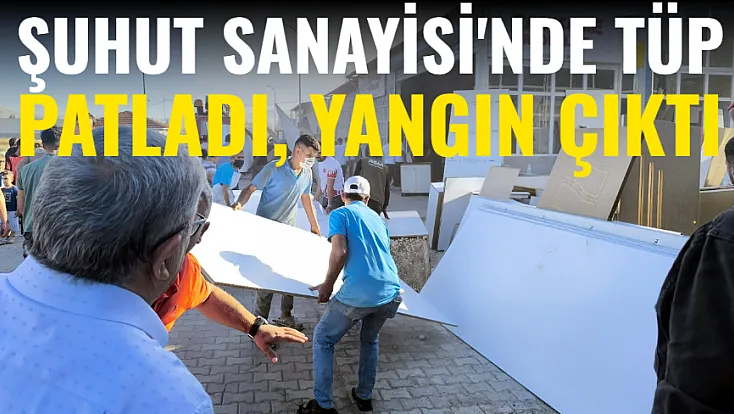 İşyerinde Tüp Patladı, Yangın Çıktı