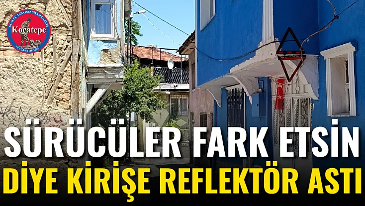 Sürücüler Fark Etsin Diye Kirişe Reflektör Astı
