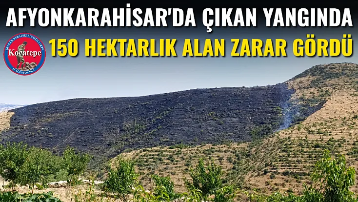 Afyonkarahisar'da Çıkan Yangında 150 Hektarlık Alan Zarar Gördü