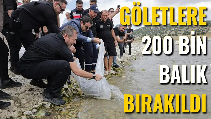 Barajlara 200 Bin Balık Bırakıldı