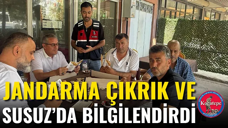 Jandarma Çıkrık Ve Susuz’da Bilgilendirdi