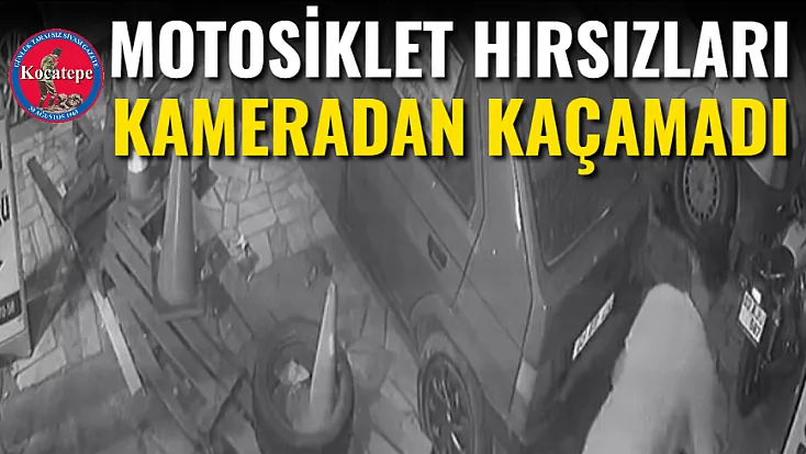 Motosiklet Hırsızları Kameradan Kaçamadı