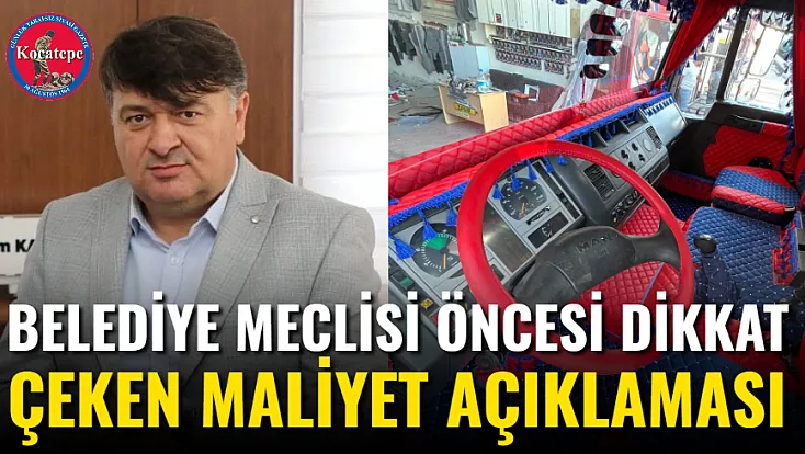 Belediye Meclisi Öncesi Dikkat Çeken Maliyet Açıklaması