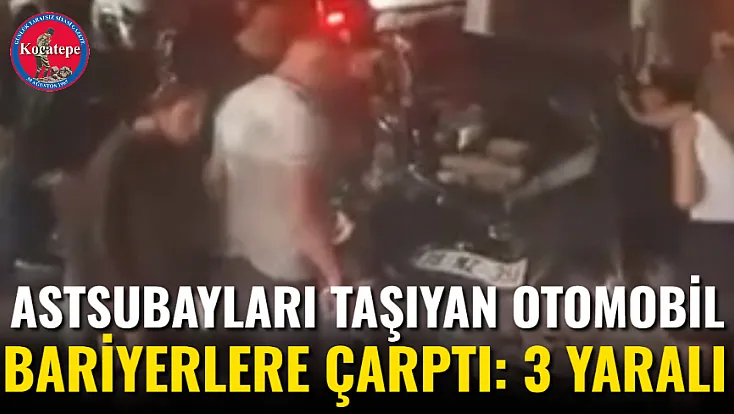 Astsubayları Taşıyan Otomobil Bariyerlere Çarptı: 3 Yaralı