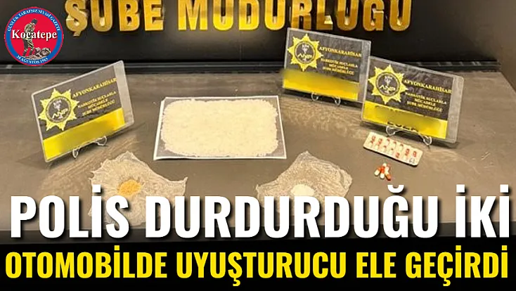 Polis Durdurduğu İki Otomobilde Uyuşturucu Ele Geçirdi