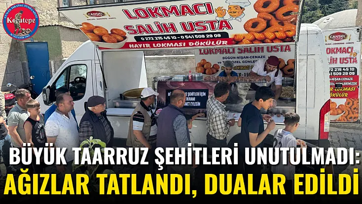 Büyük Taarruz Şehitleri Unutulmadı: Ağızlar Tatlandı, Dualar Edildi