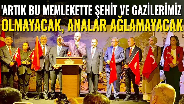 'Artık Bu Memlekette Şehitler ve Gaziler Olmayacak, Analar Ağlamayacak'