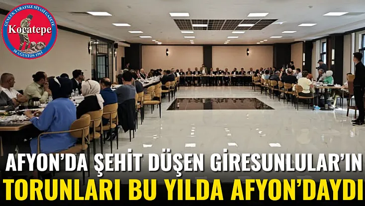 Afyon’da Şehit Düşen Giresunlular’ın Torunları Bu Yılda Afyon’daydı