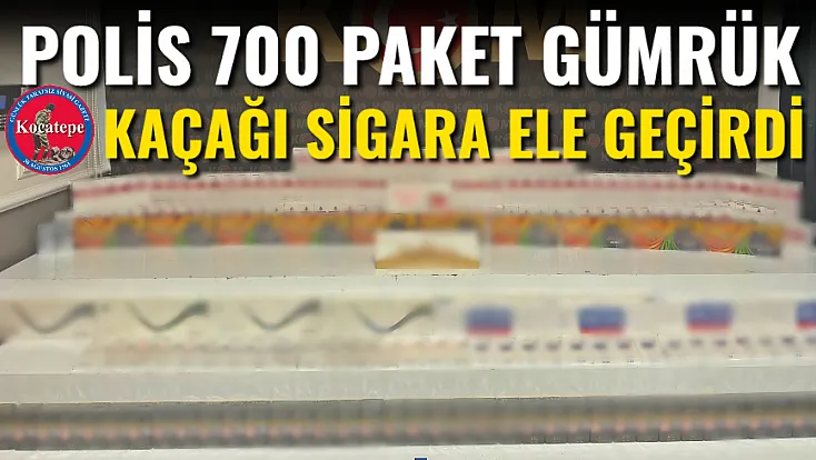 Polis 700 Paket Gümrük Kaçağı Sigara Ele Geçirdi