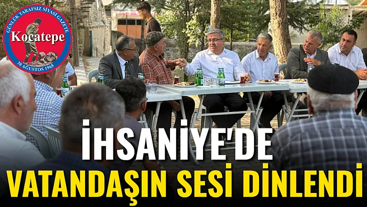 İhsaniye'de Vatandaşın Sesi Dinlendi