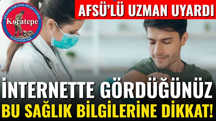 İnternette Gördüğünüz Bu Sağlık Bilgilerine Dikkat!