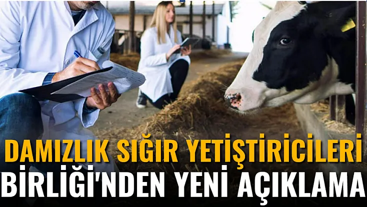 Damızlık Sığır Yetiştiricileri Birliği'nden Yeni Açıklama