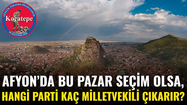 Afyon’da Bu Pazar Seçim Olsa, Hangi Parti Kaç Milletvekili Çıkarır?