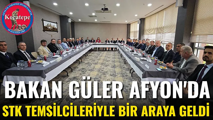Bakan Güler Afyon'da STK Temsilcileriyle Bir Araya Geldi