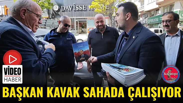 Başkan Kavak Sahada Çalışıyor