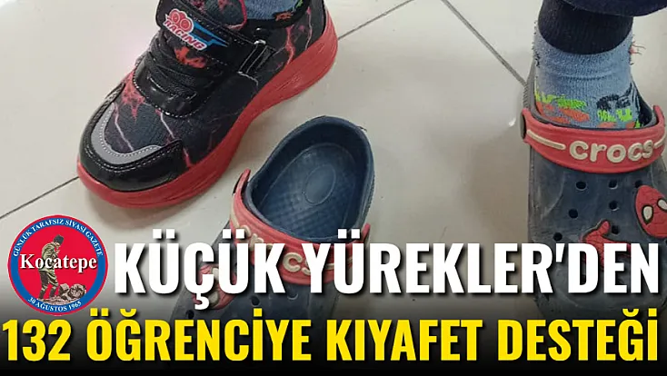 Küçük Yürekler'den 132 Öğrenciye Kıyafet Desteği