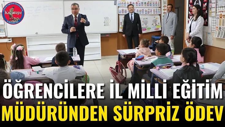 Öğrencilere İl Milli Eğitim Müdüründen Sürpriz Ödev