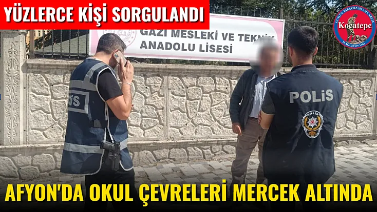 Afyon'da Okul Çevreleri Mercek Altında