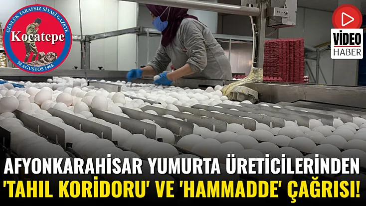 Afyonkarahisar Yumurta Üreticilerinden 'Tahıl Koridoru' Ve 'Hammadde' Çağrısı!