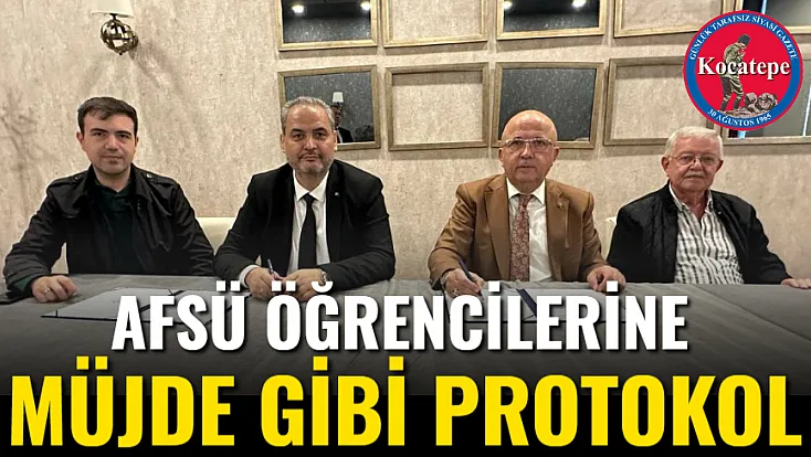 AFSÜ Öğrencilerine Müjde Gibi Protokol