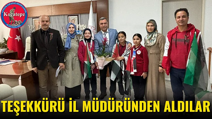 Teşekkürü İl Müdüründen Aldılar
