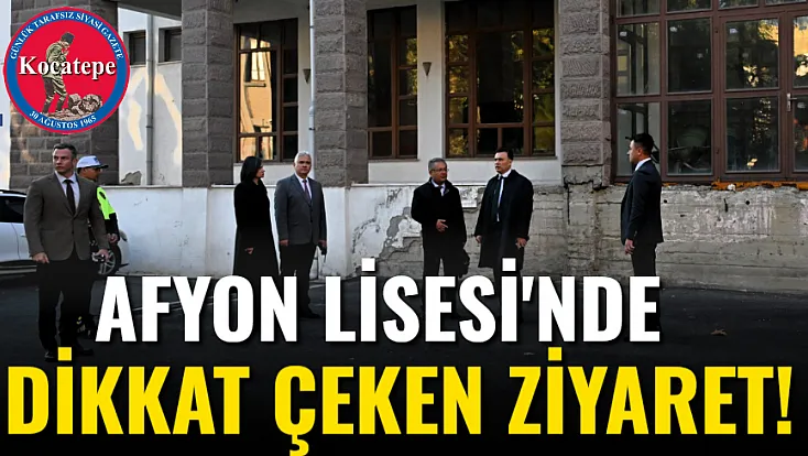 Afyon Lisesi'nde Dikkat Çeken Ziyaret!