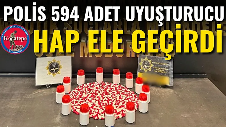 Polis 594 Adet Uyuşturucu Hap Ele Geçirdi
