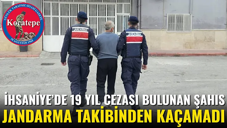 İhsaniye’de 19 Yıl Cezası Bulunan Şahıs Jandarma Takibinden Kaçamadı