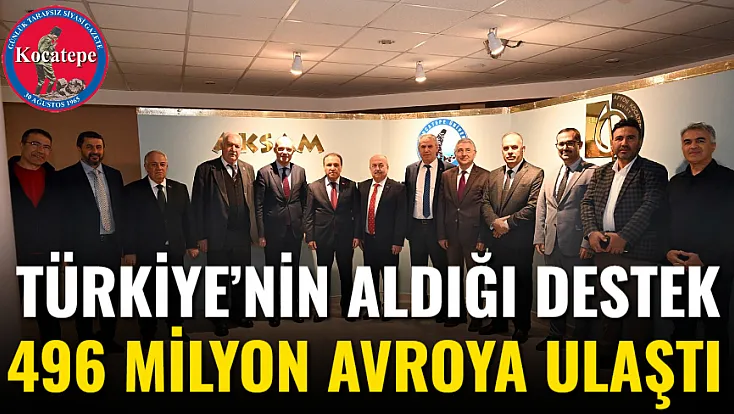Türkiye’nin Aldığı Destek 496 Milyon Avroya Ulaştı