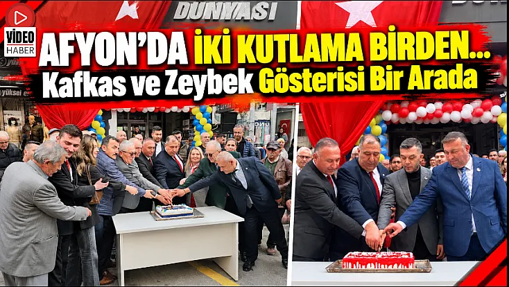 Afyon’da İki Kutlama Birden… Kafkas ve Zeybek Gösterisi Bir Arada