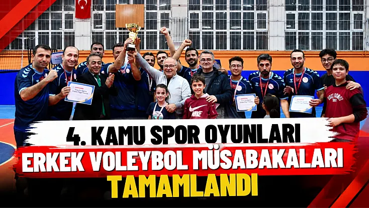4. Kamu Spor Oyunları Erkek Voleybol Müsabakaları Tamamlandı